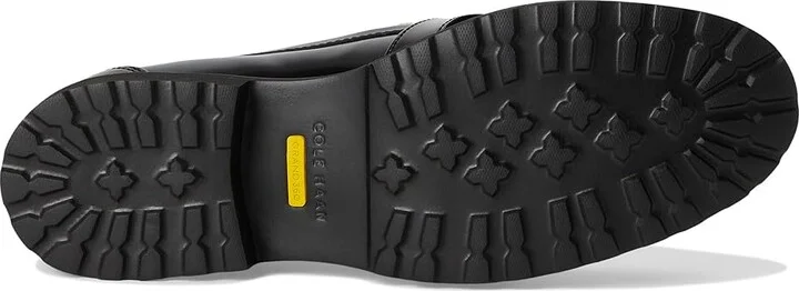 Cole Haan Giana Buckle Loafers Women's Flat Shoes Black/White Leather : 9 B - Medium - Image 3