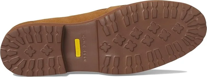 Cole Haan Giana Buckle Loafers Women's Flat Shoes Golden Honey Suede : 6 B - Medium, Leather - Image 3