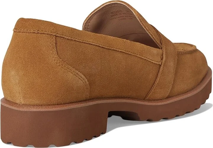 Cole Haan Giana Buckle Loafers Women's Flat Shoes Golden Honey Suede : 6 B - Medium, Leather - Image 4