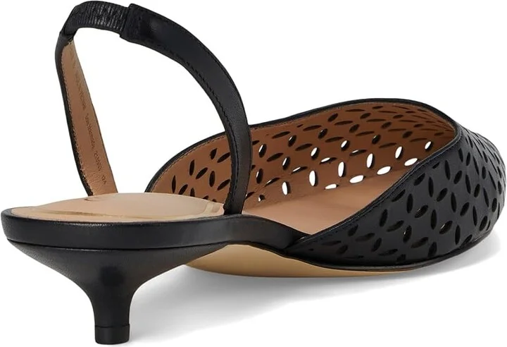 Cole Haan Gilda Pumps High Women's Heels Black Perforated Leather : 6 B - Medium, Leather/Rubber - Image 4