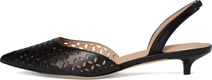 Cole Haan Gilda Pumps High Women's Heels Black Perforated Leather : 6 B - Medium, Leather/Rubber - Image 6