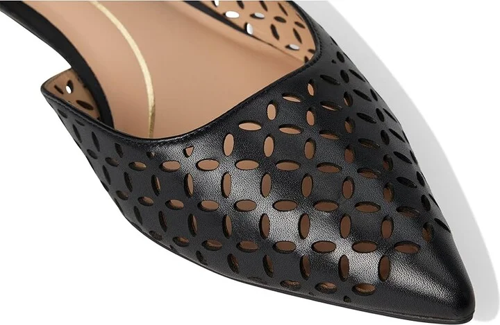 Cole Haan Gilda Pumps High Women's Heels Black Perforated Leather : 6 B - Medium, Leather/Rubber - Image 7