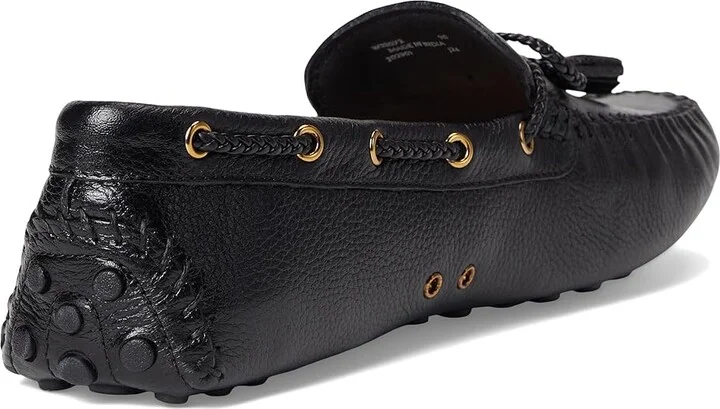 Cole Haan Gissella Drivers Women's Flat Shoes Black Leather : 8 B - Medium - Image 4