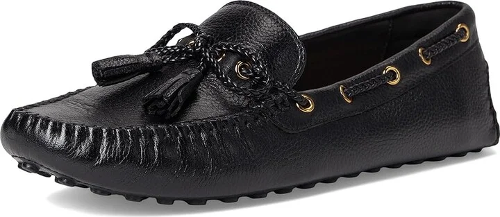 Cole Haan Gissella Drivers Women's Flat Shoes Black Leather : 8 B - Medium - Image 5