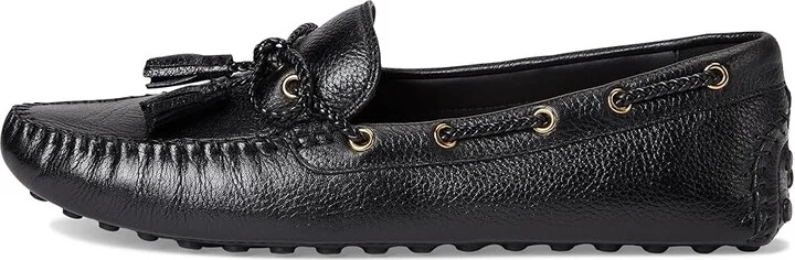 Cole Haan Gissella Drivers Women's Flat Shoes Black Leather : 8 B - Medium - Image 6