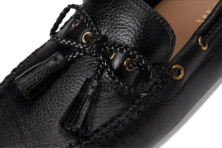Cole Haan Gissella Drivers Women's Flat Shoes Black Leather : 8 B - Medium - Image 7