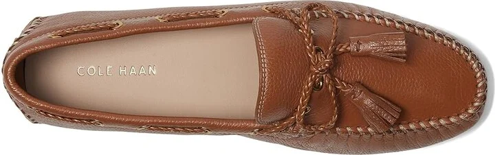 Cole Haan Gissella Drivers Women's Flat Shoes British Tan Leather : 7.5 B - Medium - Image 2