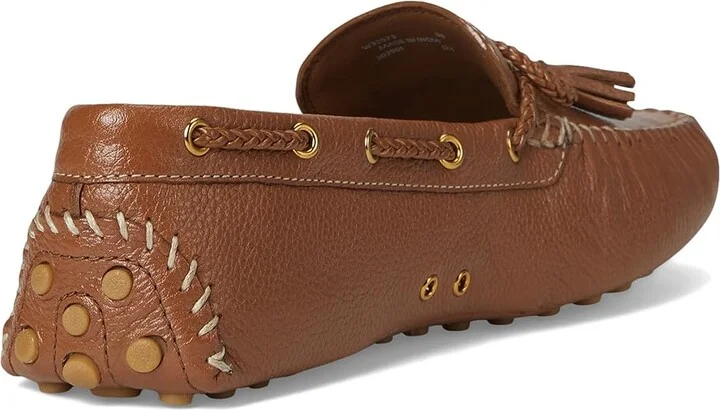 Cole Haan Gissella Drivers Women's Flat Shoes British Tan Leather : 7.5 B - Medium - Image 4
