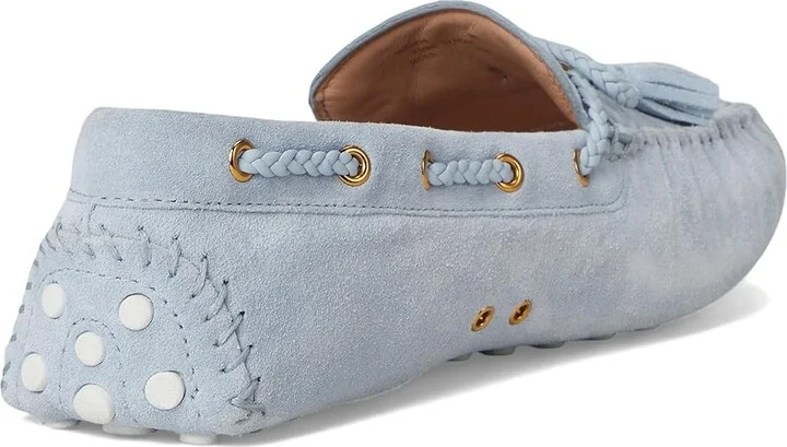 Cole Haan Gissella Drivers Women's Flat Shoes Skyway Suede : 8 B - Medium, Leather - Image 4