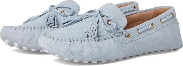 Cole Haan Gissella Drivers Women's Flat Shoes Skyway Suede : 8 B - Medium, Leather