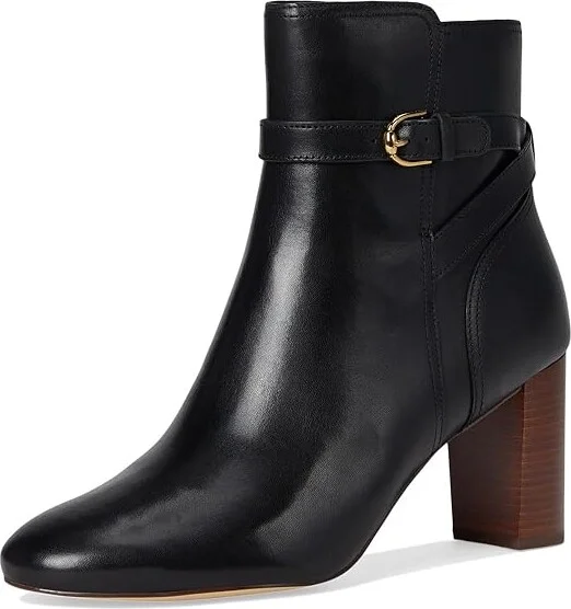 Cole Haan Glendale Jodhpur Women's Boots Black Leather/Brown : 10.5 B - Medium, Leather/Rubber - Image 5