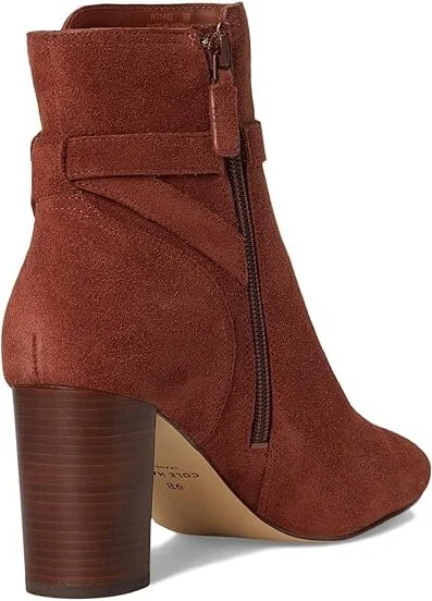 Cole Haan Glendale Jodhpur Women's Boots Dark Cuoio Suede : 11 B - Medium, Leather/Rubber - Image 4