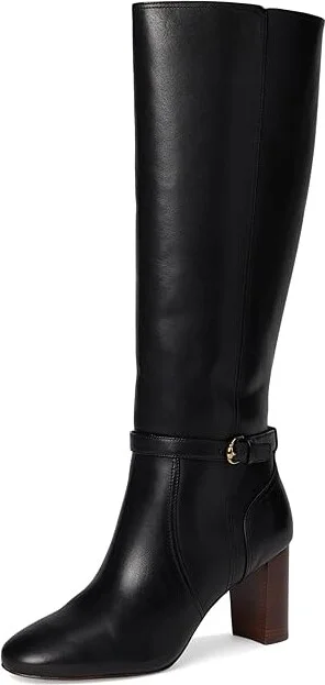 Cole Haan Glendale Tall Boot Women's Boots Black Leather : 6 B - Medium - Image 5