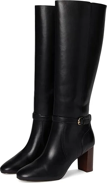 Cole Haan Glendale Tall Boot Women's Boots Black Leather : 6 B - Medium