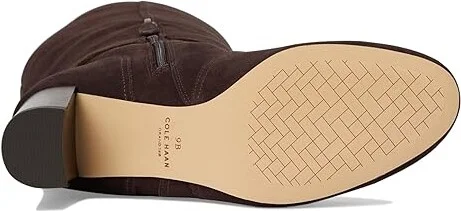 Cole Haan Glendale Tall Boot Women's Boots Dark Choco Suede : 9 B - Medium, Leather - Image 3