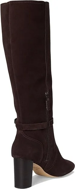 Cole Haan Glendale Tall Boot Women's Boots Dark Choco Suede : 9 B - Medium, Leather - Image 4