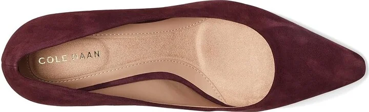 Cole Haan Go-to Janey Pumps High Women's Heels Black Garnet Suede : 5.5 B - Medium, Leather - Image 2