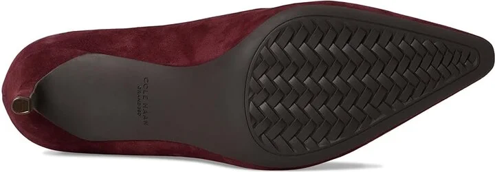 Cole Haan Go-to Janey Pumps High Women's Heels Black Garnet Suede : 5.5 B - Medium, Leather - Image 3
