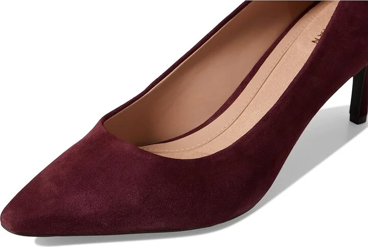 Cole Haan Go-to Janey Pumps High Women's Heels Black Garnet Suede : 5.5 B - Medium, Leather - Image 7