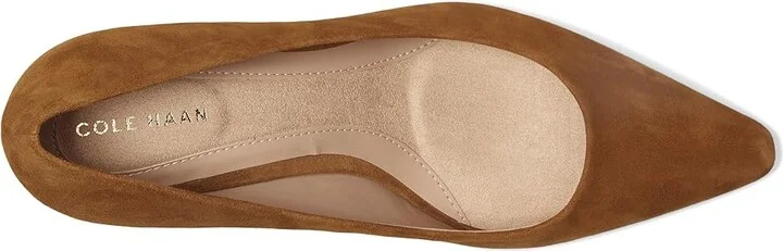 Cole Haan Go-to Janey Pumps High Women's Heels Tobacco Suede : 8.5 B - Medium, Leather - Image 2