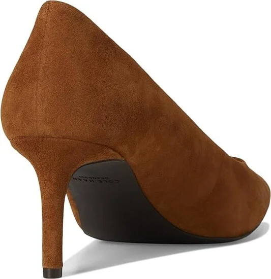 Cole Haan Go-to Janey Pumps High Women's Heels Tobacco Suede : 8.5 B - Medium, Leather - Image 4