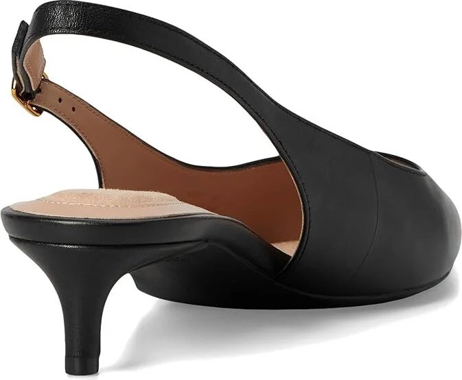 Cole Haan Go-to Jocelyn Slingback Pumps High Women's Heels Black Leather : 10.5 B - Medium - Image 4