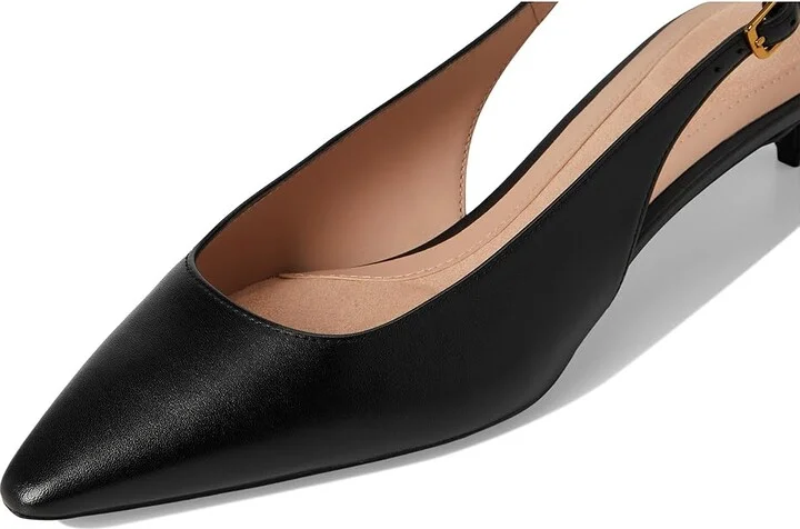 Cole Haan Go-to Jocelyn Slingback Pumps High Women's Heels Black Leather : 10.5 B - Medium - Image 7