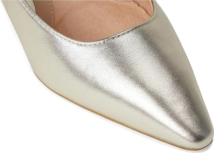 Cole Haan Go-to Jocelyn Slingback Pumps High Women's Heels Soft Gold Leather : 7.5 B - Medium - Image 7