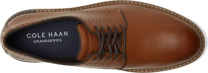 Cole Haan Go-To Plain Toe Oxford Men's Shoes British Tan : 8.5 W - Wide, Leather - Image 2