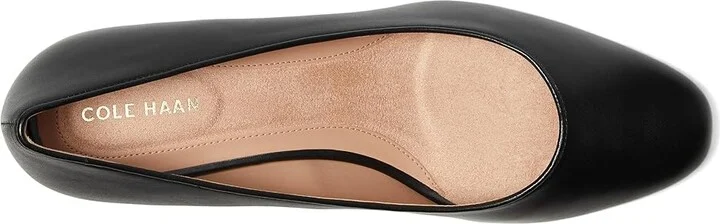 Cole Haan Go-to Shayla Block Heel Pump High Women's Heels Black Leather : 5.5 B - Medium - Image 2