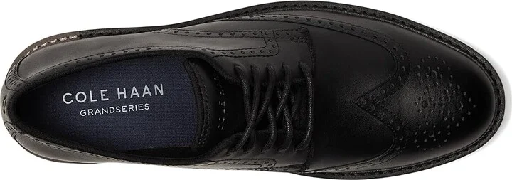 Cole Haan Go To Wing Men's Lace Up Wing Tip Shoes Black/Gray Midsole : 10 D - Medium, Leather - Image 2