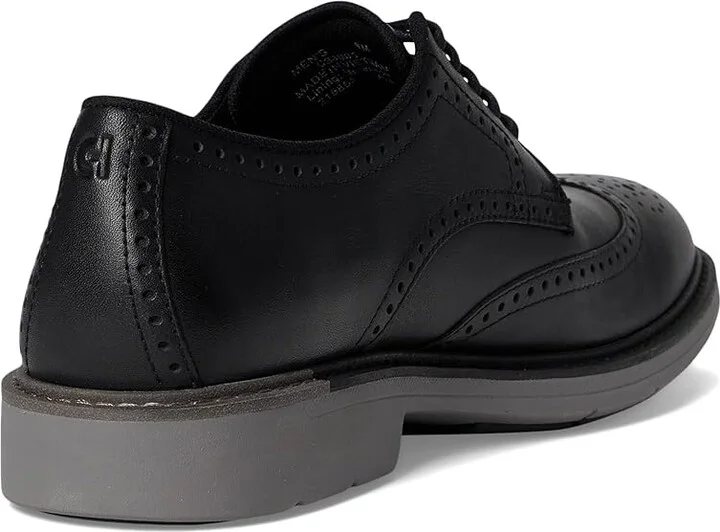 Cole Haan Go To Wing Men's Lace Up Wing Tip Shoes Black/Gray Midsole : 10 D - Medium, Leather - Image 4