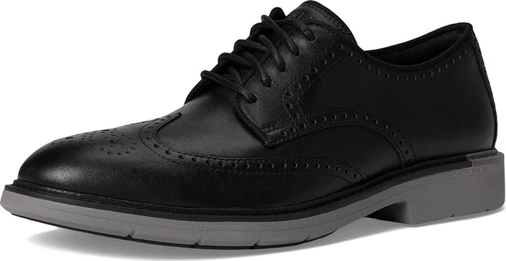Cole Haan Go To Wing Men's Lace Up Wing Tip Shoes Black/Gray Midsole : 10 D - Medium, Leather - Image 5