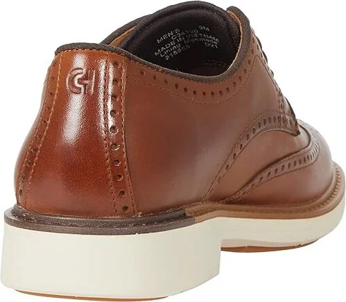 Cole Haan Go To Wing Men's Lace Up Wing Tip Shoes British Tan : 10.5 D - Medium, Leather - Image 4