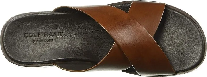Cole Haan Goldwyn 2.0 Crisscross Sandal Men's Shoes British Tan Smooth : 12 D - Medium, Leather - Image 3