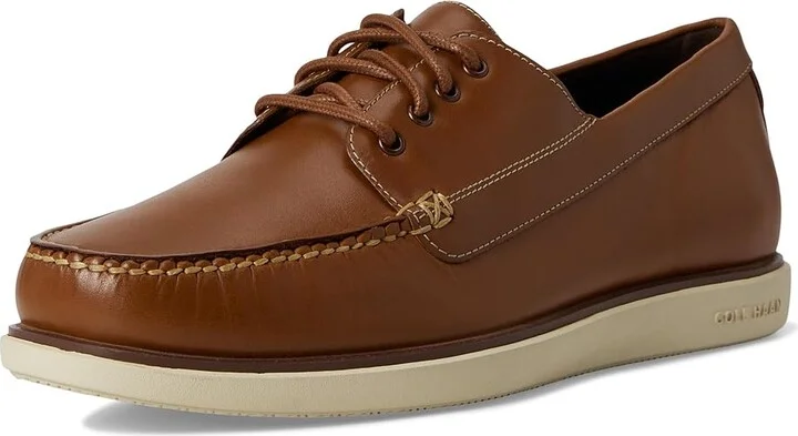 Cole Haan Grand 4-Eye Loafers Men's Slip on Shoes British Tan/Angora : 11 D - Medium, Leather - Image 5