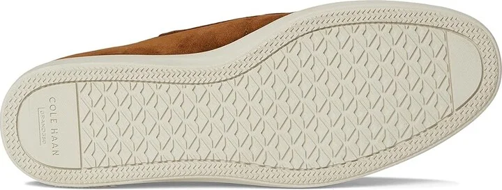 Cole Haan Grand 4-Eye Loafers Men's Slip on Shoes Spiced Brown Suede/Silver Birch : 13 D - Medium, Leather - Image 3