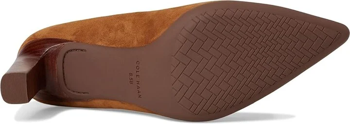 Cole Haan Grand Ambition 2.0 Angelica Pumps High Women's Heels Tobacco Suede/Brown Stack : 10.5 B - Medium, Leather - Image 3