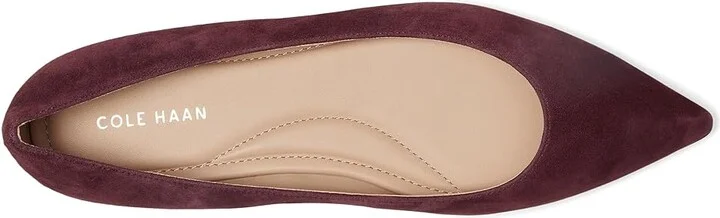 Cole Haan Grand Ambition 2.0 Angelina Ballet Flats Women's Flat Shoes Black Garnet Suede : 5.5 B - Medium, Leather - Image 2