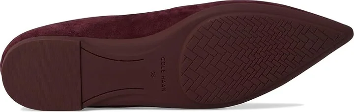 Cole Haan Grand Ambition 2.0 Angelina Ballet Flats Women's Flat Shoes Black Garnet Suede : 5.5 B - Medium, Leather - Image 3
