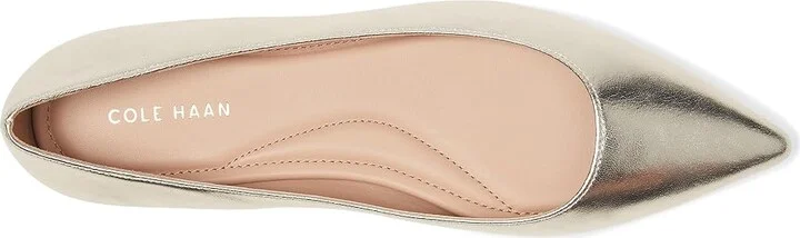 Cole Haan Grand Ambition 2.0 Angelina Ballet Flats Women's Flat Shoes Soft Gold Leather : 8 B - Medium - Image 2
