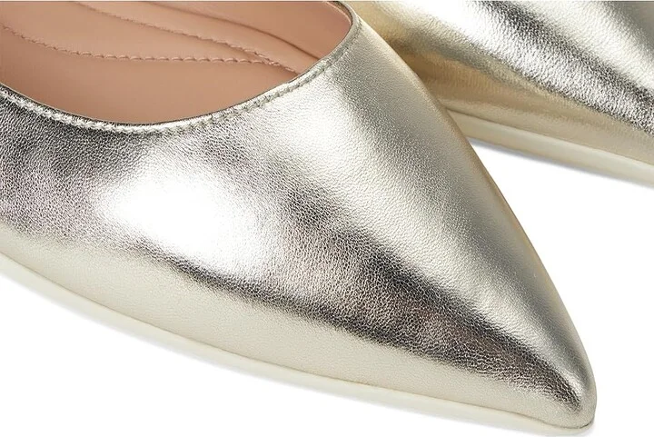 Cole Haan Grand Ambition 2.0 Angelina Ballet Flats Women's Flat Shoes Soft Gold Leather : 8 B - Medium - Image 7