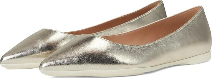 Cole Haan Grand Ambition 2.0 Angelina Ballet Flats Women's Flat Shoes Soft Gold Leather : 8 B - Medium