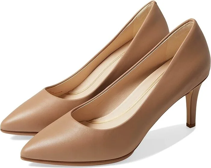 Cole Haan Grand Ambition Pump (75 mm) Women's Shoes Amphora Leather : 10.5 B - Medium