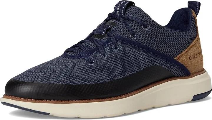 Cole Haan Grand Atlantic Sneaker Men's Shoes Marine Blue/British Tan : 10 D - Medium, Leather/Textile - Image 5