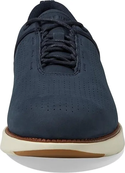 Cole Haan Grand Atlantic Textured Sneaker Men's Lace-up Boots Navy Blazer Nubuck/British Tan/Birch : 7 D - Medium, Leather/Textile - Image 5