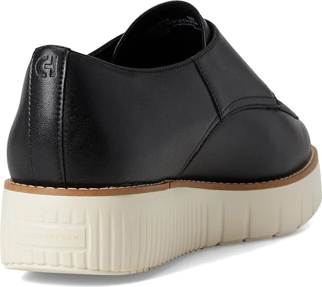 Cole Haan Grand City Platform Monk Strap Women's Shoes Black/Ivory : 6.5 B - Medium, Leather - Image 4