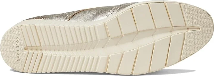 Cole Haan Grand City Platform Oxford Women's Flat Shoes Soft Gold Talca/Ivory : 6 B - Medium, Leather - Image 3