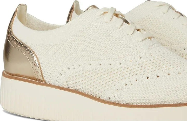 Cole Haan Grand City Platform Stitchlite Oxfords Women's Flat Shoes Ivory Knit/Soft Gold Metallic/Ivory : 11 B - Medium - Image 7