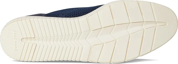 Cole Haan Grand City Platform Stitchlite Oxfords Women's Flat Shoes Navy Knit/Ivory : 8.5 B - Medium, Latex/Leather/Rubber - Image 3